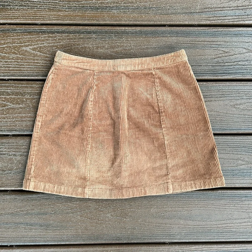 Forever 21 Tan Corduroy Preppy Skirt Women’s Small Fall  Academia Y2K 90… - Picture 5 of 5
